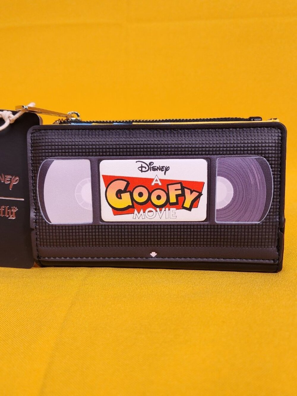 Loungefly Disney A Goofy Movie VHS Tape Figural Flap Wallet NEW